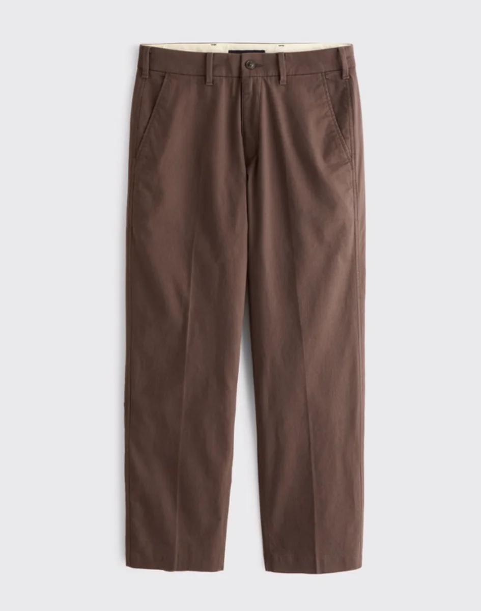 Straight-leg chino trousers