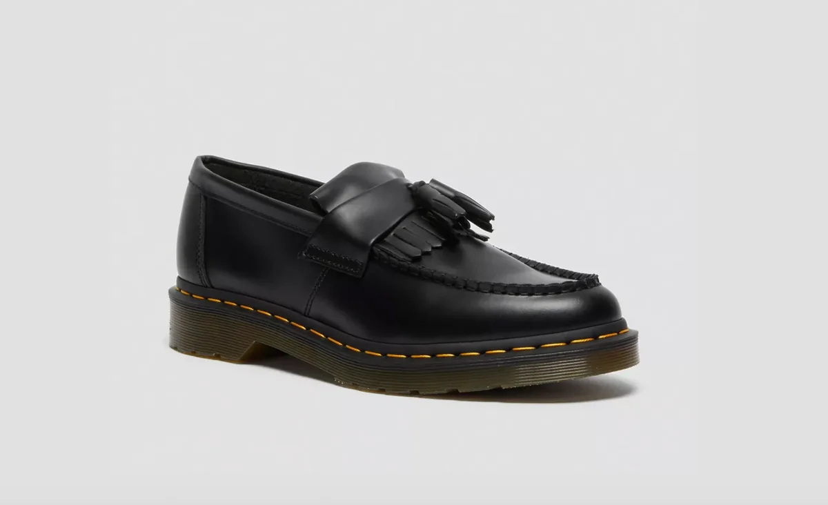 Black tassel loafers